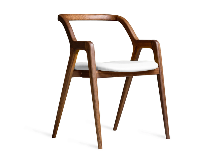 IN BREVE C-142 - Wooden chair with armrests _ Dale Italia